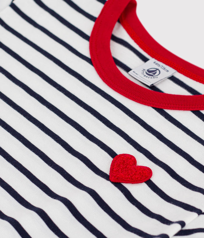 SS26 - A0FR1 01 WHITE NAVY HEARTS NEW ARRIVAL SPRING SUMMER 2026 STRIPES TOPS