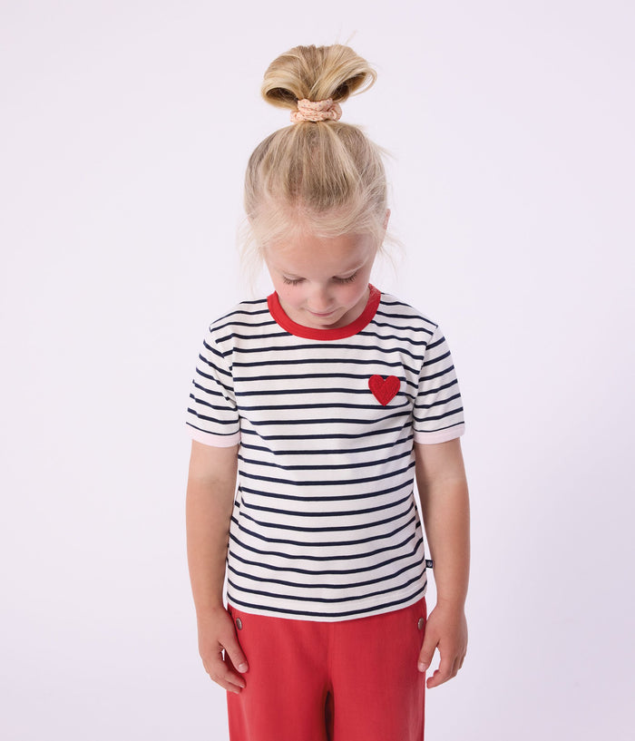 SS26 - A0FR1 01 WHITE NAVY HEARTS NEW ARRIVAL SPRING SUMMER 2026 STRIPES TOPS