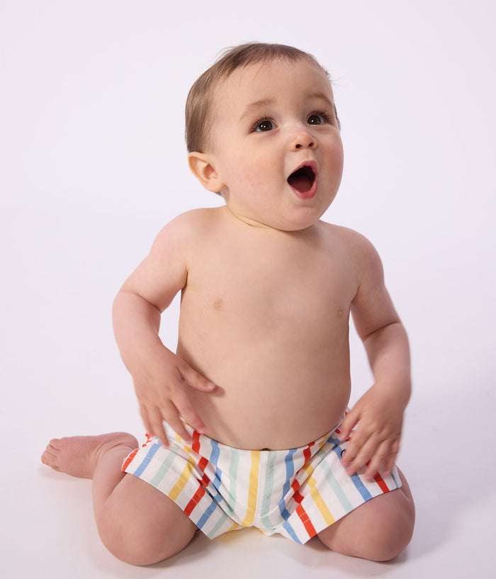 SS26 - A0FSN 01 WHITE MULTI SPRING SUMMER 2026 STRIPES SWIMWEAR