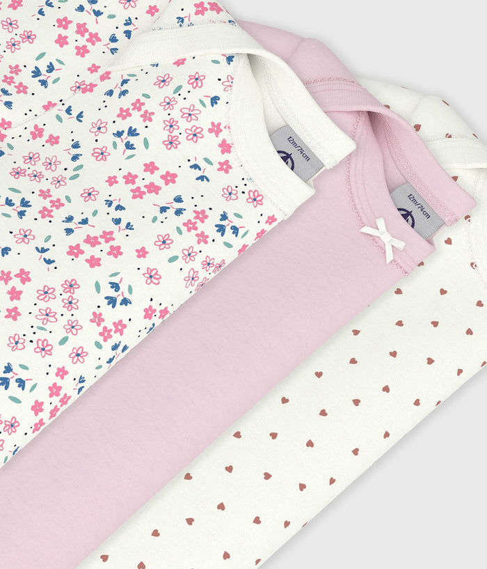 SS26 - A0FT2 00 PINK MULTI BODYSUITS FLORAL HEARTS NEW ARRIVAL SPRING SUMMER 2026