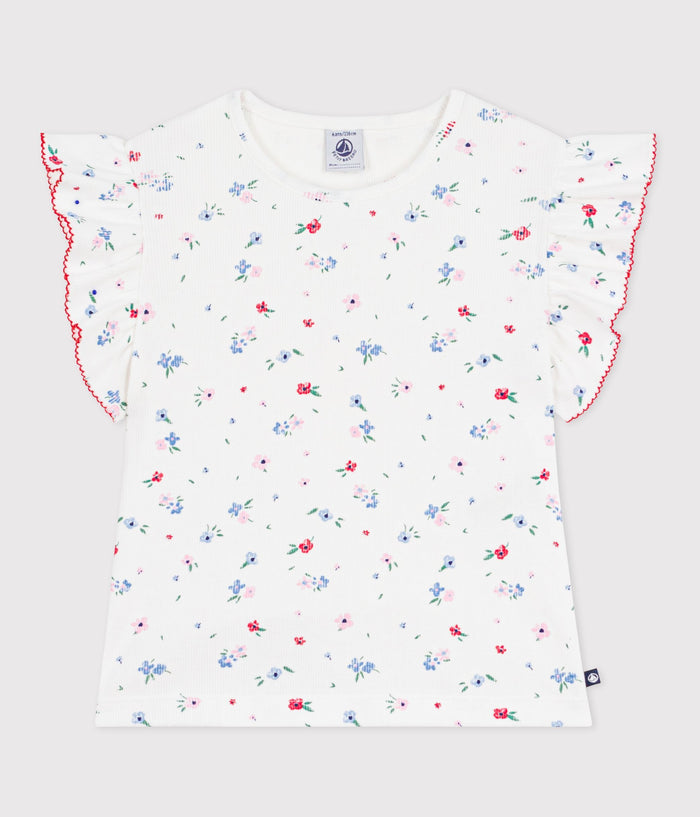 SS26 - A0FTG 01 WHITE MULTI FLORAL NEW ARRIVAL SPRING SUMMER 2026 TOPS