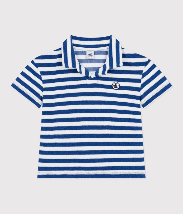 SS26 - A0FTL 01 WHITE BLUE BOY NEW ARRIVAL SPRING SUMMER 2026 STRIPES TOPS