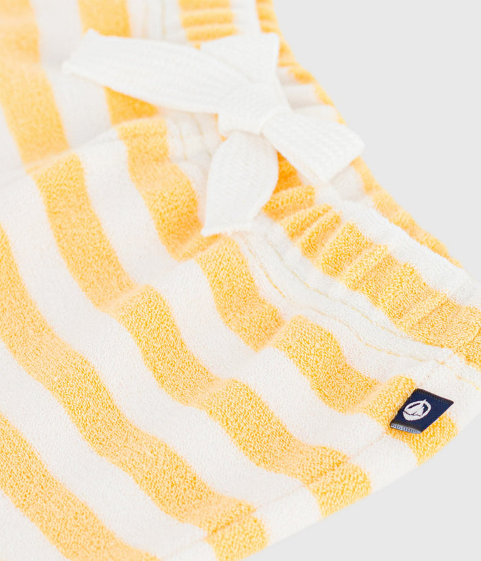 SS26 - A0FV2 01 YELLOW WHITE BABY BOTTOMS NEW ARRIVAL SPRING SUMMER 2026 STRIPES