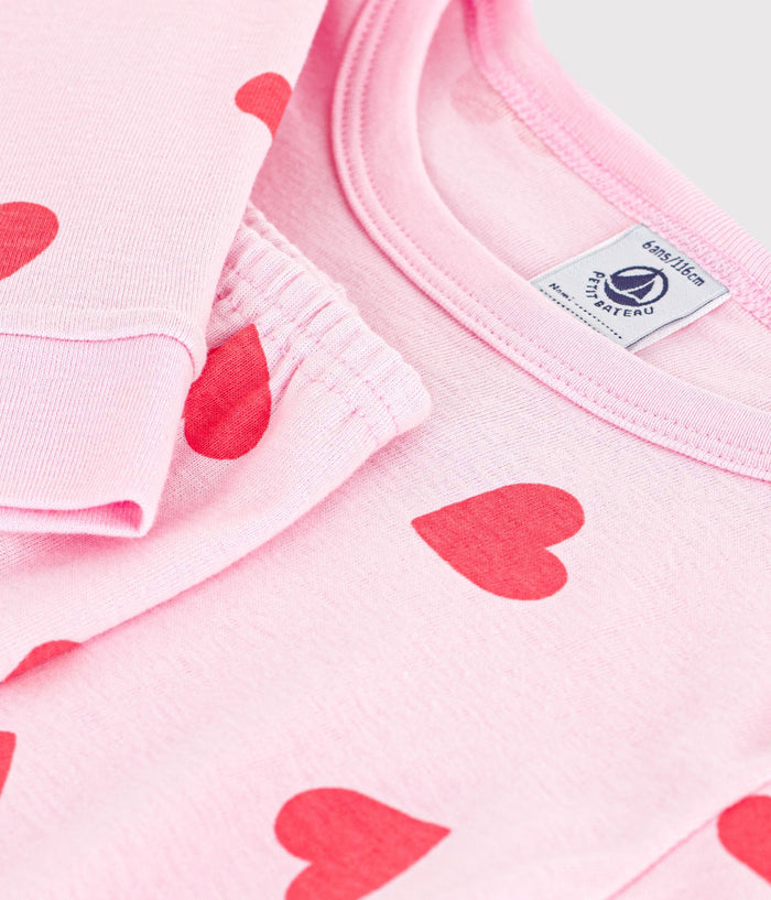 SS26 - A0FVF 01 PINK HEARTS NEW ARRIVAL PAJAMAS SPRING SUMMER 2026