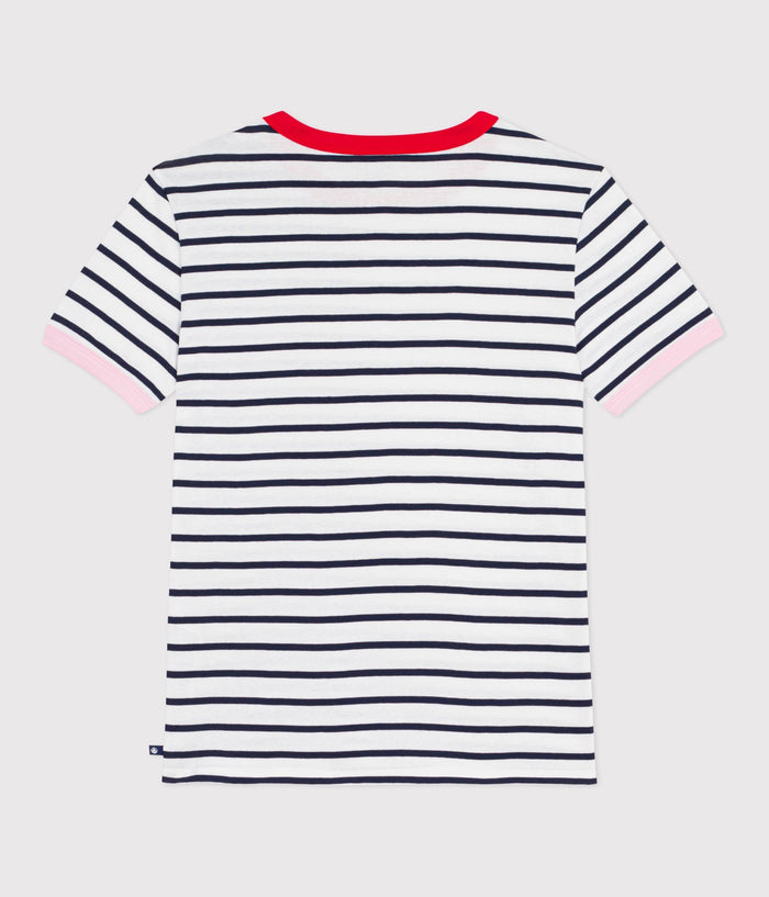 SS26 - A0FWA 01 WHITE NAVY HEARTS SPRING SUMMER 2026 STRIPES TOPS