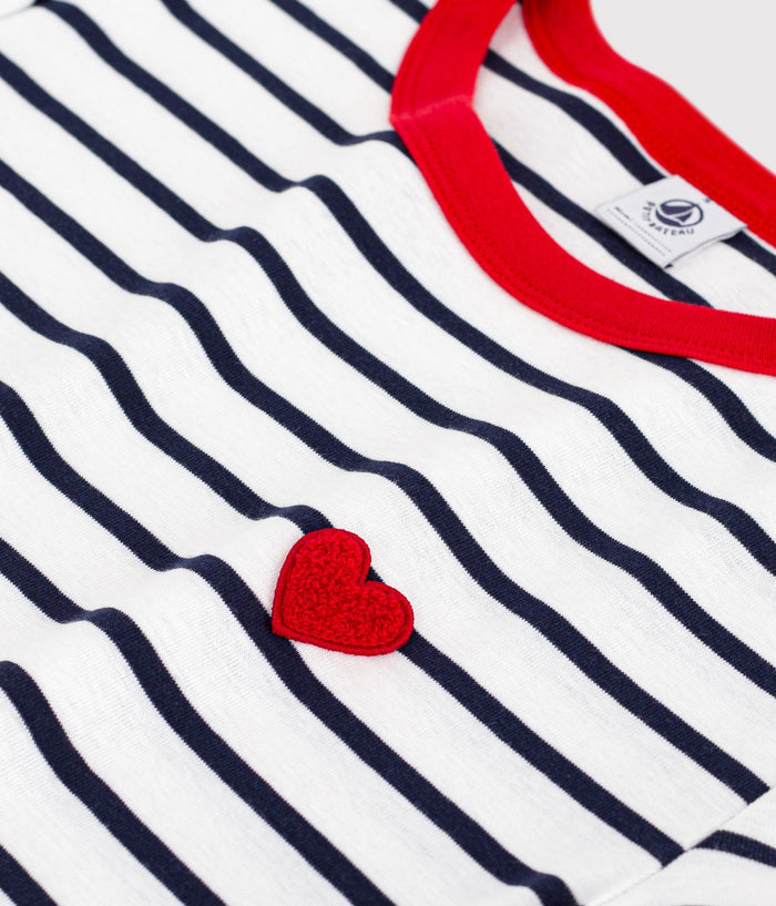 SS26 - A0FWA 01 WHITE NAVY HEARTS SPRING SUMMER 2026 STRIPES TOPS