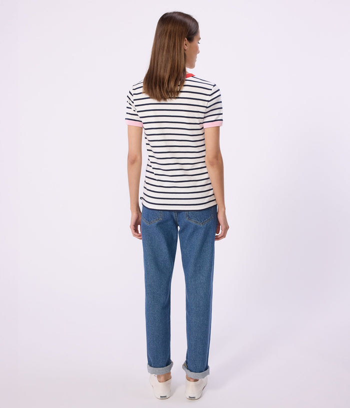 SS26 - A0FWA 01 WHITE NAVY HEARTS SPRING SUMMER 2026 STRIPES TOPS