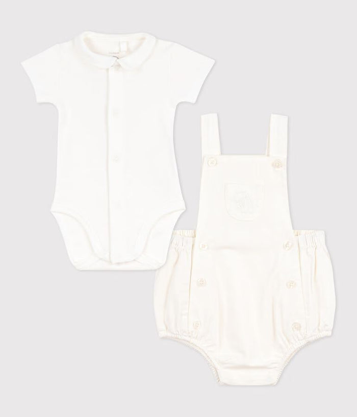 SS26- A0F17 00 ECRU BABY BODYSUITS NEWBORN SETS SPRING SUMMER 2026