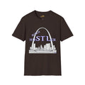 St. Louis Arch Skyline Tee — Born Hustler Front, 314 Originals Back - 314 Originals