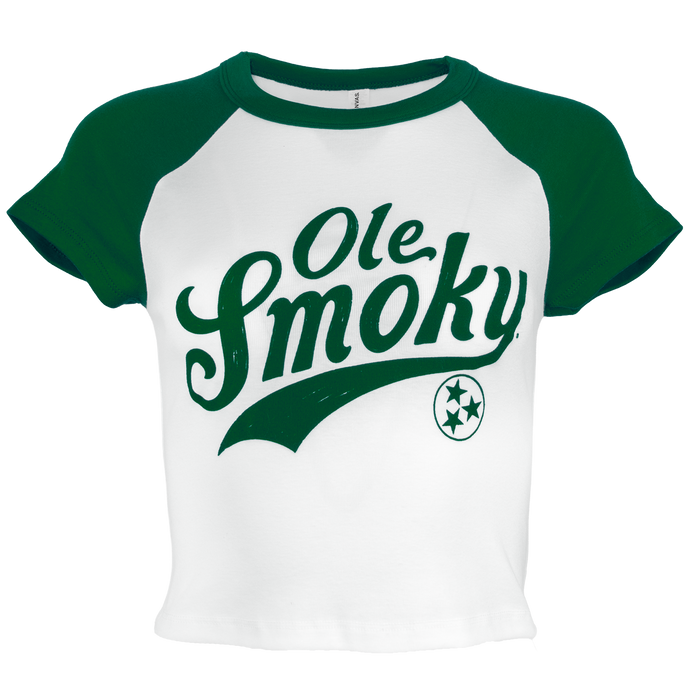 SWOOSH BABY RAGLAN TEE - WHITE/KELLY