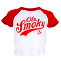 SWOOSH BABY RAGLAN TEE - WHITE/RED