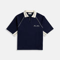 Tennis Polo - Navy/White