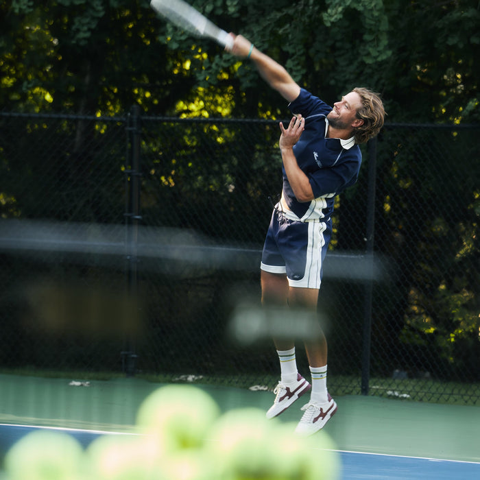 Tennis Shorts - Navy/White