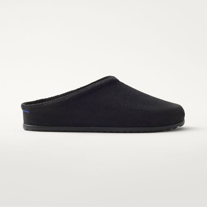 side | The Casual Clog in ReVelvet™ Black shown from the side.