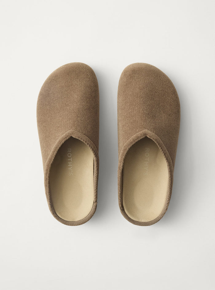 PLP |The Casual Clog in ReVelvet™ Portobello shown from the top.