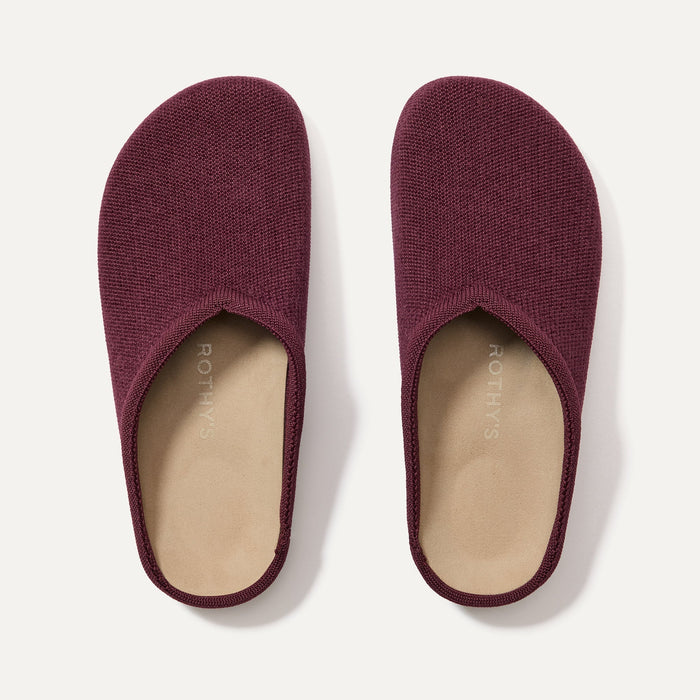The Casual Clog in ReVelvet™ Syrah shown from the top.