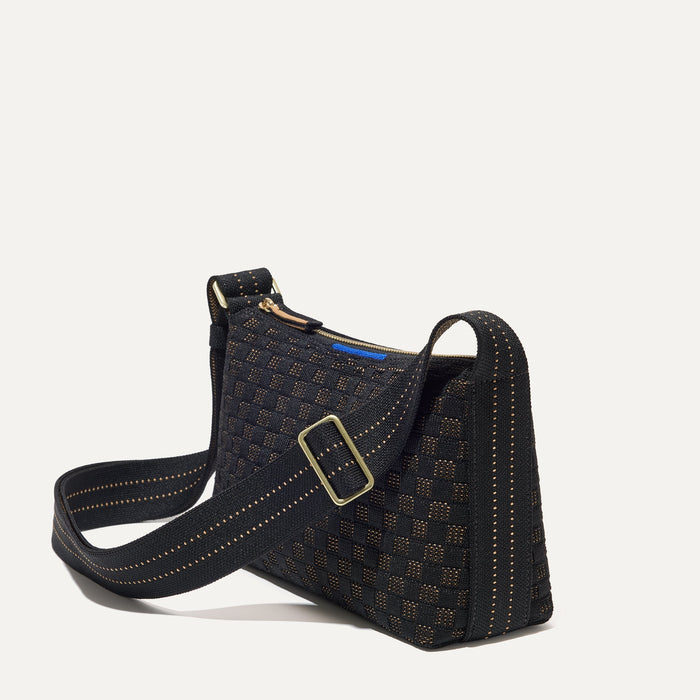 The Casual Crossbody in Night Song, shown from the side at an angle.
