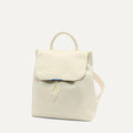 PLP | The Cinch Backpack in Coconut Crochet shown from the front.