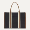PLP |The Classic Tote in Black Coffee, shown from the front.