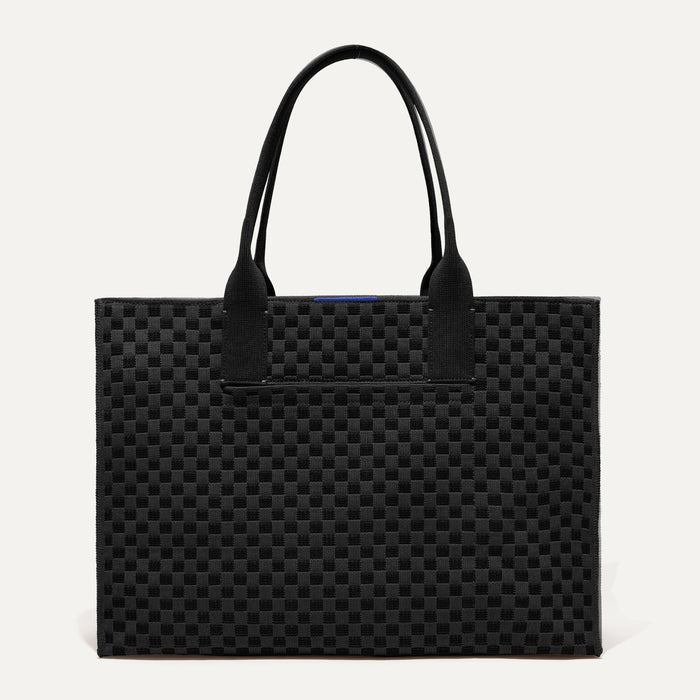 PDP |The Classic Tote in Black Sand, shown from the front.