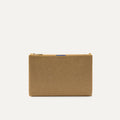 PLP |The Convertible Clutch in Glitzy Gold shown from the front.