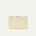PLP |The Convertible Clutch in Love Bird Open-Knit, shown from the front.