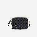 PLP |The Crossbody Camera Bag in  Black Sand, shown from the front.
