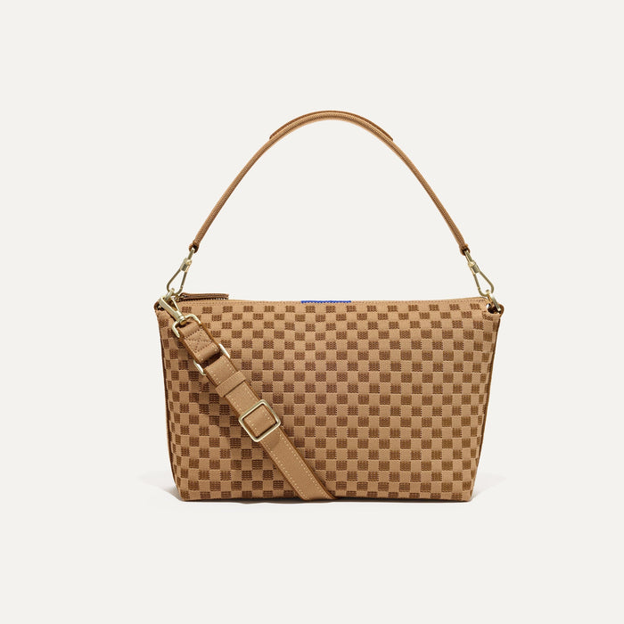 PLP |The Daily Crossbody Bag in Hazelnut shown from the front.