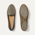PLP | The Daily Loafer in Black Zig Zag shown from the top with one shoe showing the outsole.