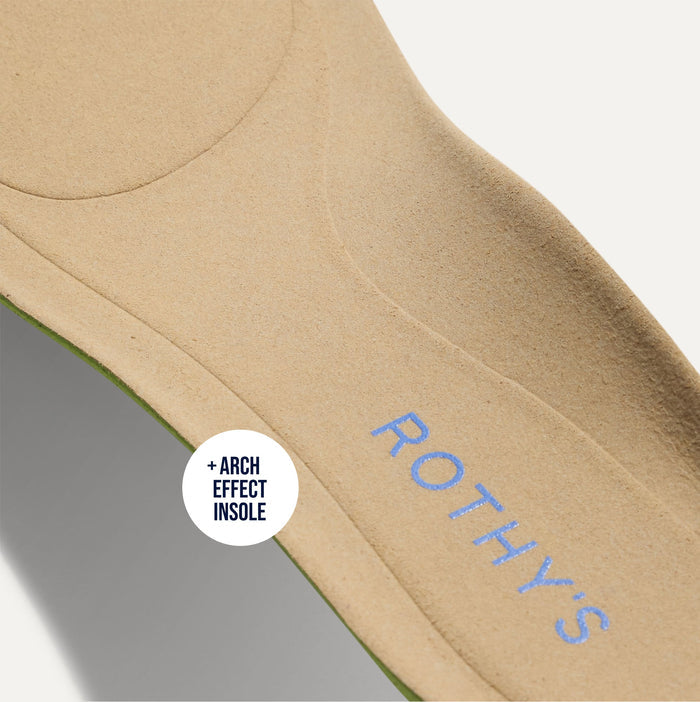 Close up of the Arch Effect Insole on The Daily Loafer in Black.