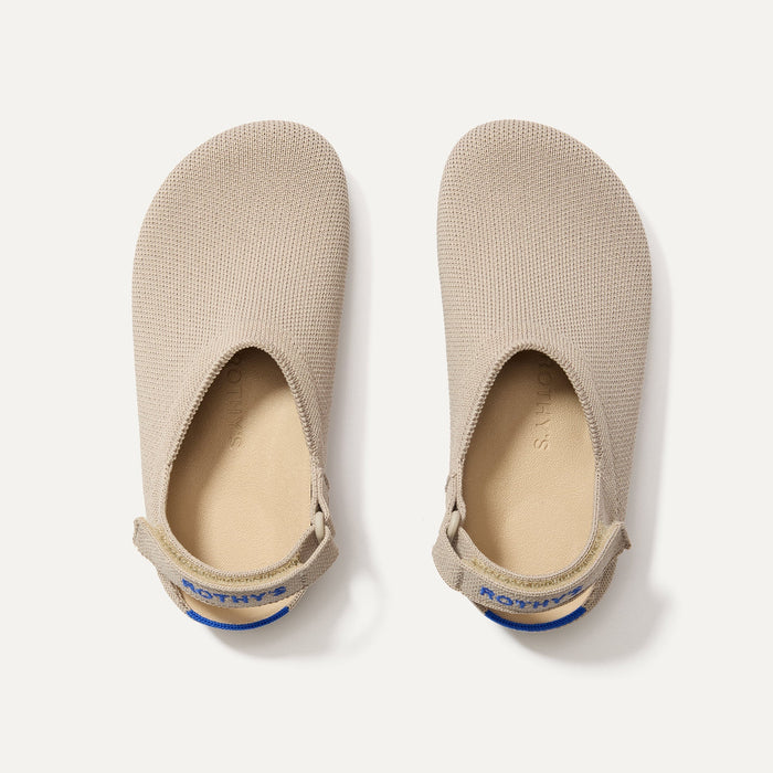 The Kids Clog in Dove shown from the top.
