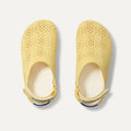The Kids Clog in Sunny Crochet shown from the top.