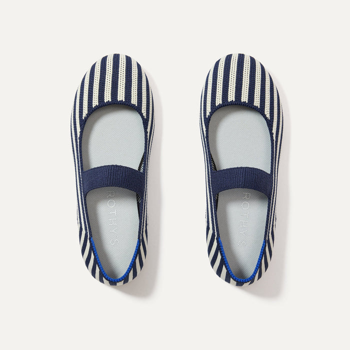 The Kids Mary Jane in Sailor Stripe shown from the top.