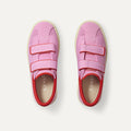 The Kids Strap Sneaker in Tutu Open-Knit shown from the top.