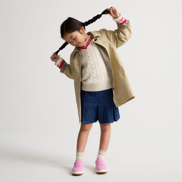 model | Alternate image of a child modeling The Kids Stretch Sneaker in Bubblegum Pop.