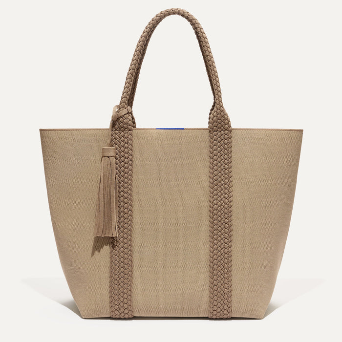 PDP |The Lightweight Tote in Caramel Twist shown from the front.