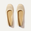 The Max Square in Off White Mesh shown from the top.