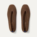 The Max Square Ballerina in Cinnamon Mesh shown from the top.