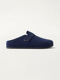 PLP | The Men's Clog in ReVelvet™ Deep Navy shown from the side.