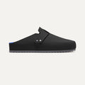 side | The Men's Clog in Soft Black shown from the side.