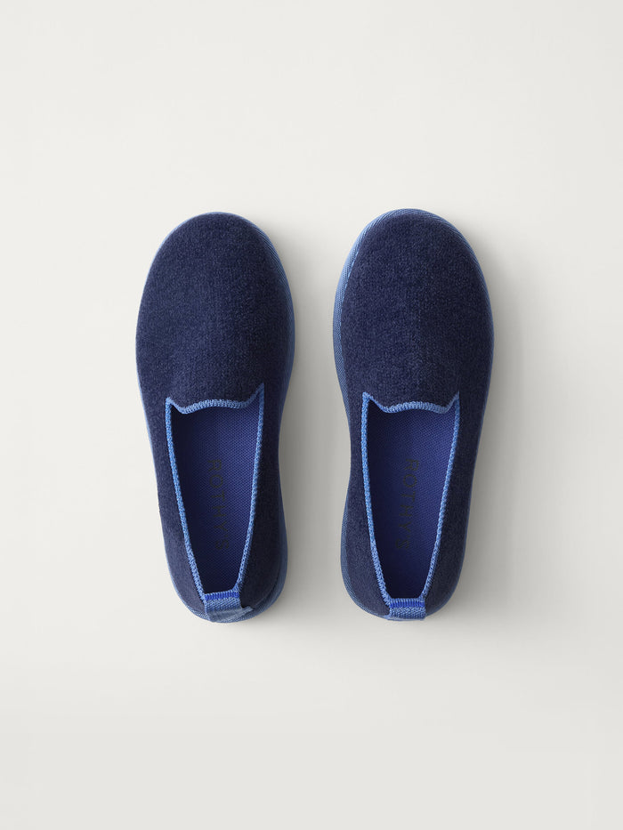 PLP | The Mini Loafer in ReVelvet™ Sailor shown from the top.