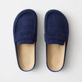 PDP |The Penny Clog in ReVelvet™ Navy shown from the top.