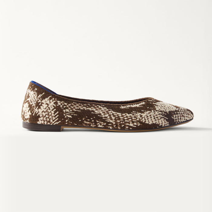 side | The Point III in ReVelvet Brown Python shown from the side.