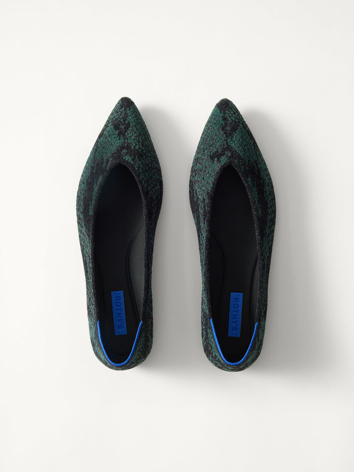PLP | The Point III in ReVelvet Evergreen Python shown from the top.