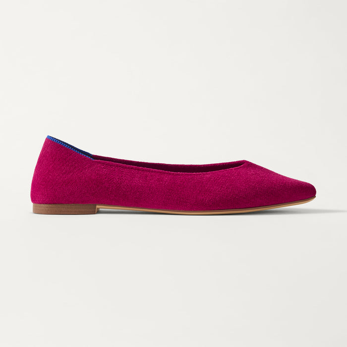 side | The Point III in ReVelvet Mulberry shown from the side.