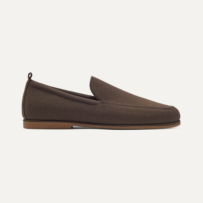 side | The Ravello Loafer in Dark Bistro shown from the side.