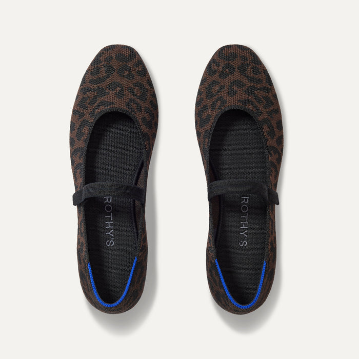 The Square Mary Jane in Classic Cheetah shown from the top.