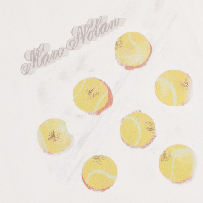 The Tennis Ball Tee - White