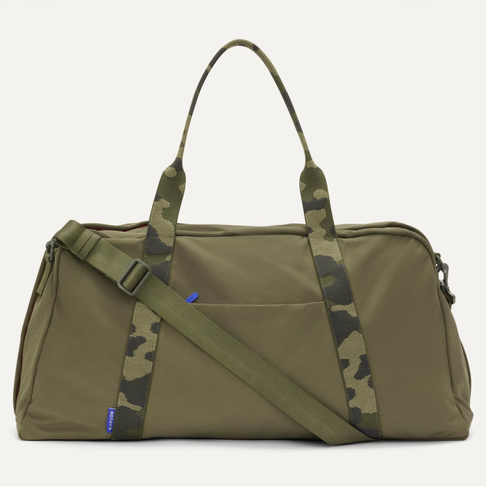 PDP |The Travel Duffle in Forest shown from the front.
