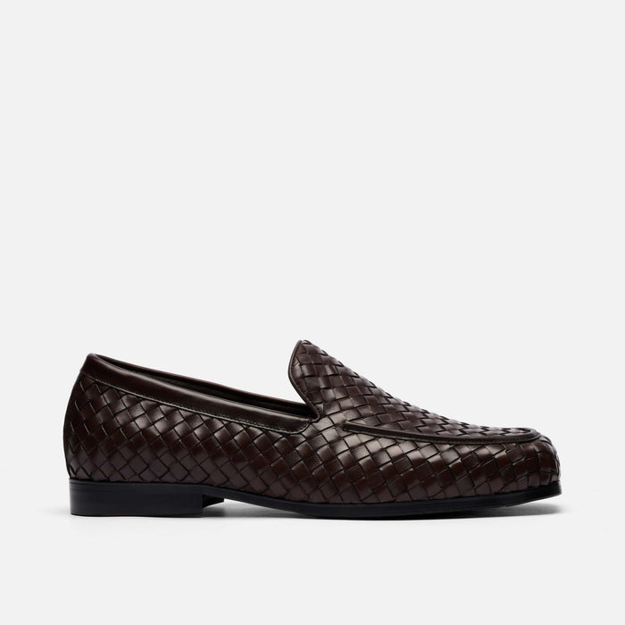 Torino Espresso Woven Square Toe Loafers